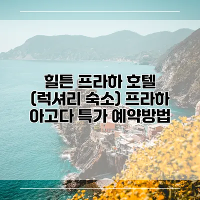 힐튼 프라하 호텔 (럭셔리 숙소) 프라하 아고다 특가 예약방법