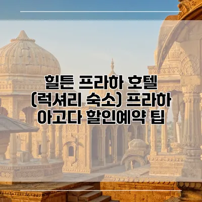 힐튼 프라하 호텔 (럭셔리 숙소) 프라하 아고다 할인예약 팁