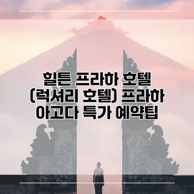 힐튼 프라하 호텔 (럭셔리 호텔) 프라하 아고다 특가 예약팁