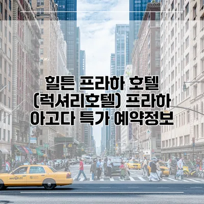 힐튼 프라하 호텔 (럭셔리호텔) 프라하 아고다 특가 예약정보