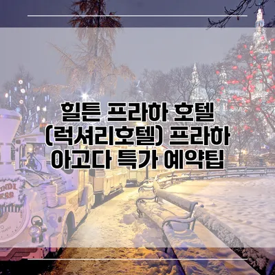 힐튼 프라하 호텔 (럭셔리호텔) 프라하 아고다 특가 예약팁