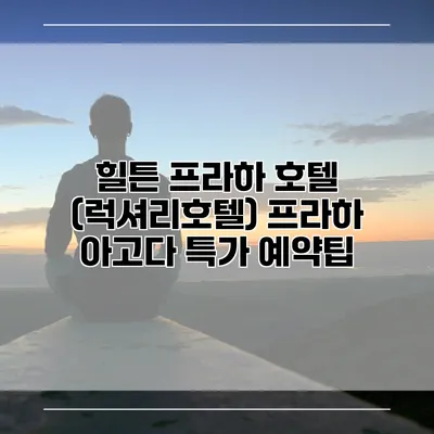 힐튼 프라하 호텔 (럭셔리호텔) 프라하 아고다 특가 예약팁