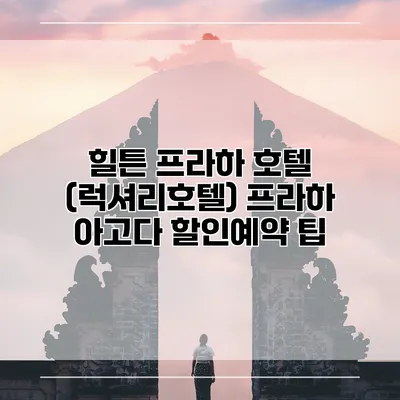 힐튼 프라하 호텔 (럭셔리호텔) 프라하 아고다 할인예약 팁