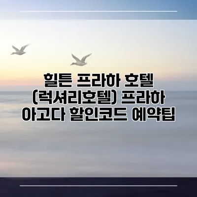 힐튼 프라하 호텔 (럭셔리호텔) 프라하 아고다 할인코드 예약팁